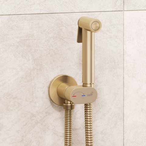 RGW 581408213-06 Гигиенический душ со смесителем RGW SP-213-Gb Золото браш (Смеситель/шланг/гигиенический душ/)