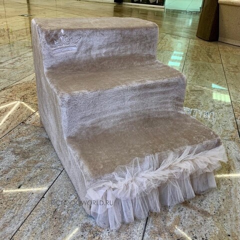 1687 DB Ступеньки "Елизавета" / лесенка для собак, коричневая "Elizabeth"