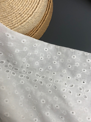 Шитье на батисте, белый, хлопок, прошва