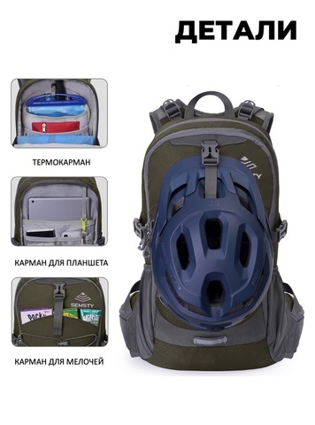 Картинка рюкзак велосипедный Nevo Rhino 9115-NW Army - 4