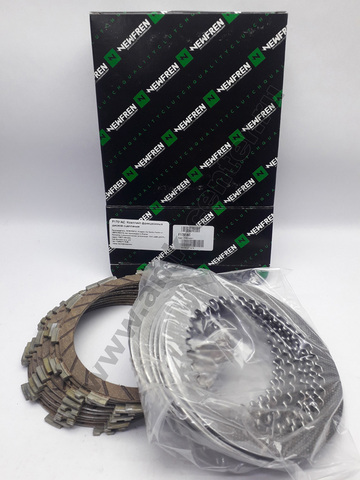 F1701AC Комплект дисков сцепления мото (фрикционные + металлические) (FCS0430/2)  NEWFREN