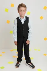 брюки  для мальчика  ТК 46142/черный