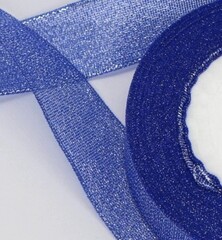 Лента парча, ш. 3,8 см, электрик