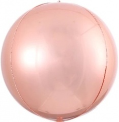К Сфера 3D, 20''/51 см, Розовое Золото, 1 шт.