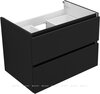 Aquanet 344746 Тумба с раковиной Вега 2.0 70 2 ящ. цв.черный (раковина Ирис) (344746)