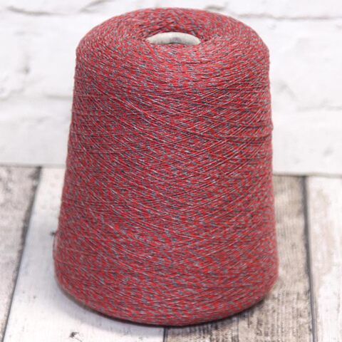 Кашемир Cariaggi CASHMERE 2/28*2 серо-красный