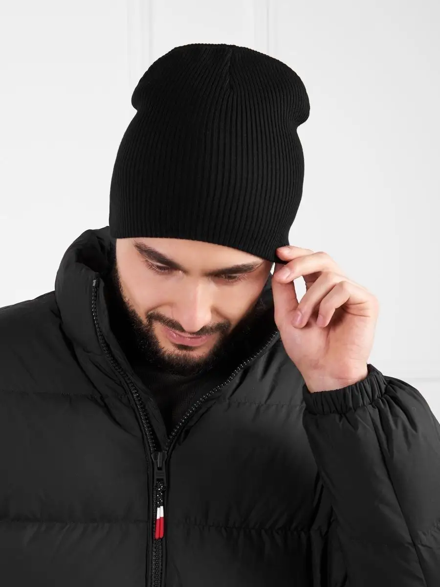 Шапка бини весна вязаная