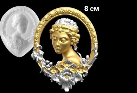 Силиконовый молд Портрет-М № 580