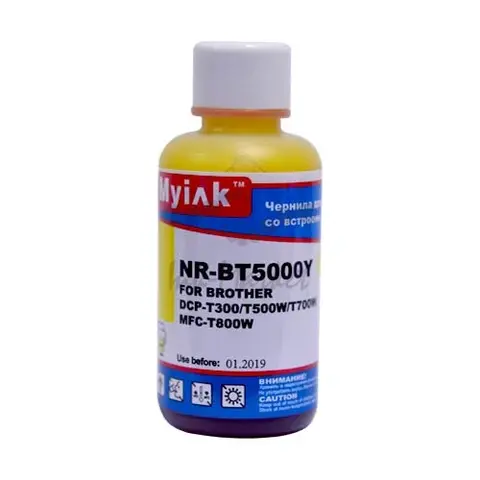 Чернила BT5000Y MyInk для Brother InkBenefit Plus DCP-T300, T500, T700, MFC-T800 (100 мл, yellow, Dye)