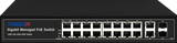 Коммутатор управляемый TRASSIR TR-NS24202S-300-16PoE