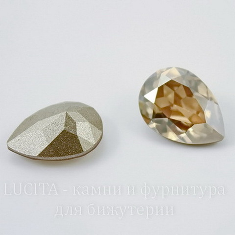 4320 Ювелирные стразы Сваровски Капля Crystal Golden Shadow (18х13 мм) ()