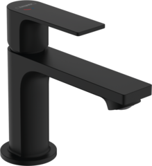 Смеситель для раковины 80, с донным клапаном, черный Hansgrohe Rebris E CoolStart 72553670
