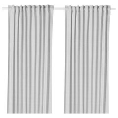 Комплект штор IKEA HANNALILL (ХАННАЛИЛЛ), Серый, 145x250 см, 2 шт