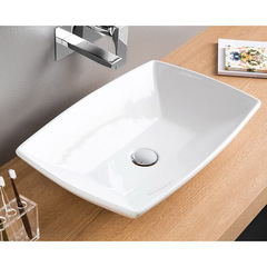 ArtCeram Jazz JZL002 01 00 Раковина, Artceram, Jazz, ширина, мм-600, глубина, мм-400, высота, мм-130, тип установки-накладной (настольный), отверстия для смесителя-отсутствуют, без декора, материал-керамика, цвет-Glossy White фото