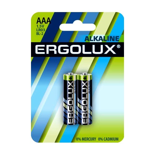 Э/п Ergolux LR03 Alkaline BL-2  20/480