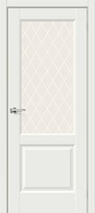 Дверь Неоклассик-33 / Цвет White Matt / Стекло White Сrystal / Двери Браво