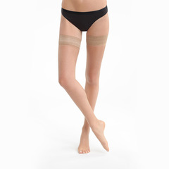 Чулки прозрачные с кружевной резинкой 17 DEN DIM 0929_Светло-Бежевый
