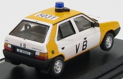 Skoda Favorit 136L Czechoslovak Communist Police 1987 yellow/white Abrex 1:43