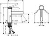 Hansgrohe Finoris 76010700 Смеситель для раковины (белый матовый)