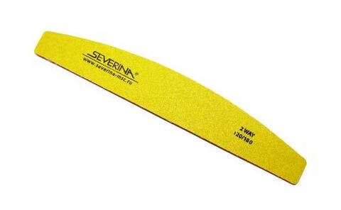 SEVERINA Пилка Фигурная дугообразная 120/180  № 511 желтая