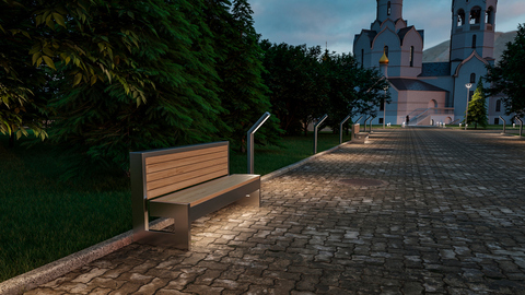 Sofa PARK with lights