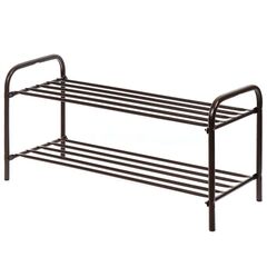 Полка для обуви, мет-л, 2 секц, 80х33х36 см, медный антик, Nika, ЭТК2/А