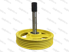 Блок отводной 435х4х10 в сборе с подшипниками (с осью) 0601Е.02.00.600