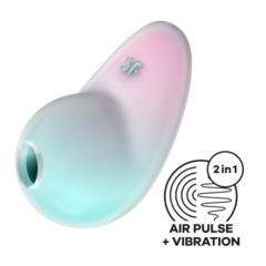 Клиторальный стимулятор Satisfyer Pixie Dust (воздушная стимуляция + вибрация) мятно-розовый