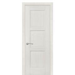 Купить Межкомнатная дверь массив дуба Турин белая эмаль глухая