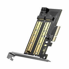 Плата расширения UGREEN CM302 M.2 M-Key+M.2 B-Key to PCI-E 3.0 × 4 Expansion Card, черный