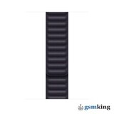 Apple Watch Leather Link 45mm Ink - S/M (130–160mm)