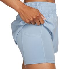 Женские теннисные шорты Nike Dri-Fit One 2-in-1 Shorts - light armory blue/reflective silver