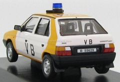 Skoda Favorit 136L Czechoslovak Communist Police 1987 yellow/white Abrex 1:43