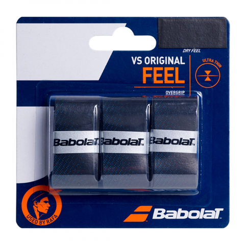 Намотка для ракетки Babolat VS Original Feel Black/Blue (3шт) арт.139528