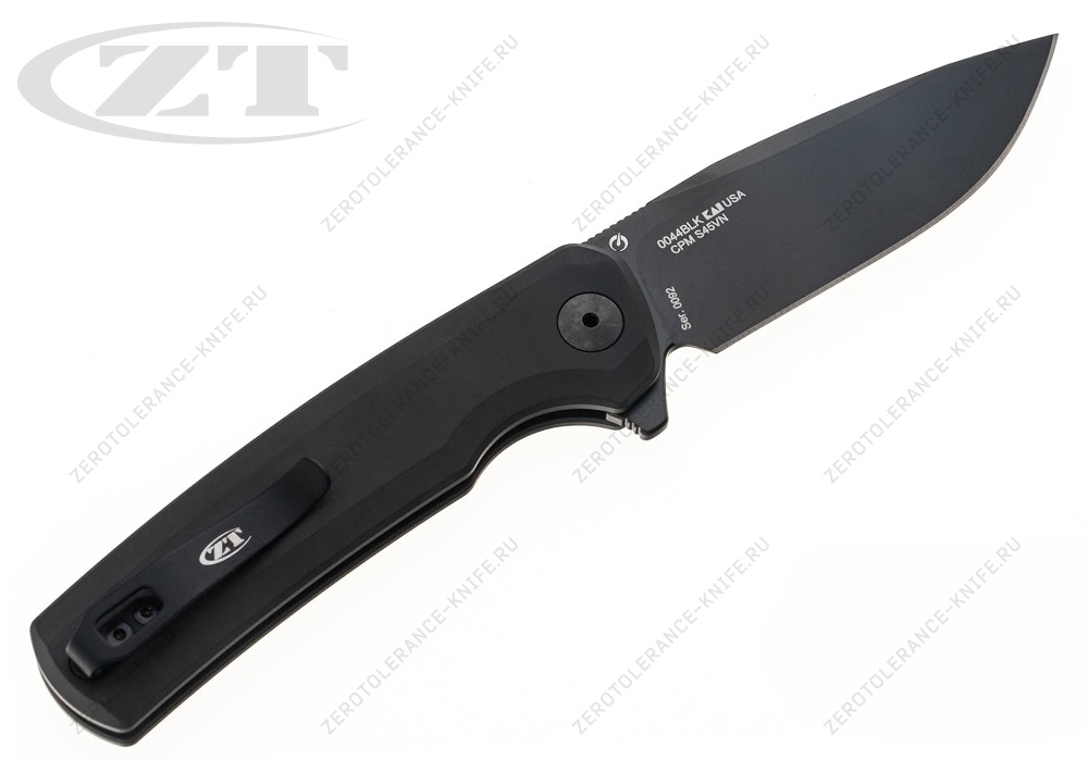 Нож Zero Tolerance 0044BLK Button Lock Flipper - фотография 