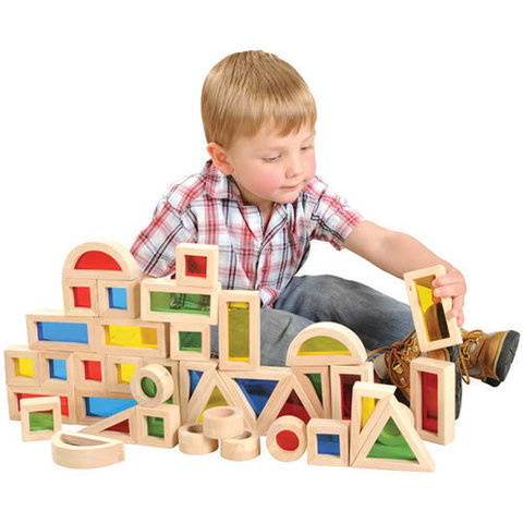 Большой конструктор Радужные блоки (Rainbow blocks), 40 деталей 8