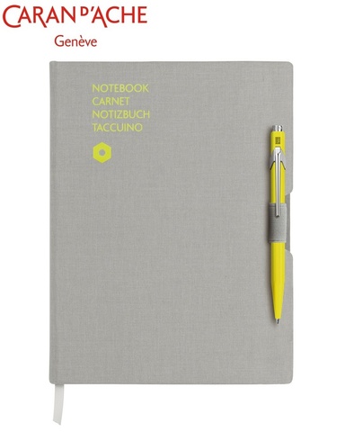 Записная книжка Caran d'Ache Office A5 Grey/Yellow (8491.401)