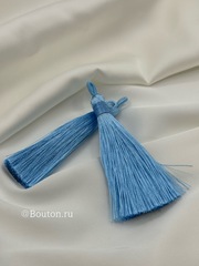 Кисточка для штор голубая 8 см