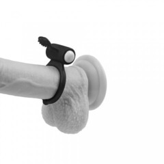 Черное виброкольцо для пениса