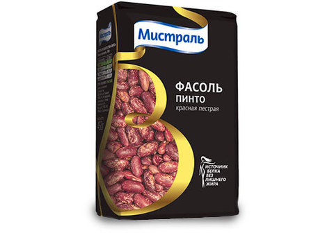 Фасоль Мистраль красная пестрая Пинто, 450г