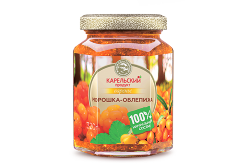 Варенье из морошки с облепихой "Карельский продукт", 320г