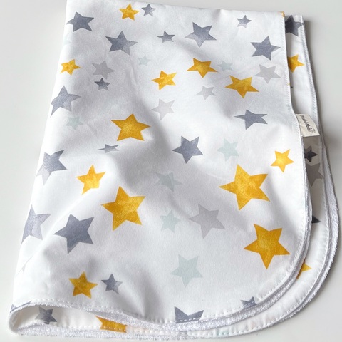 Непромокаемая пеленка "Звезды горчица"