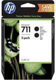 Комплект черных картриджей HP 711 (Bk) для HP DesignJet T520/T120, 2x80 ml