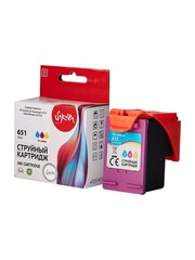 Струйный картридж Sakura C2P11AE (№651 Tri-colour) для HP DeskJet Ink Advantage 5575/5645, OfficeJet 252/202, водорастворимый тип чернил, триколор, 18 мл.