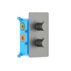 Aquatek AQ1393BGM AQ1393BGM ЕВРОПА термостатический смеситель для ванны 3 режима (внешняя и скрытая часть), шлиф. черный хром