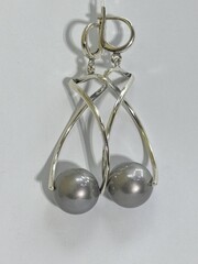 Фита (серебряные серьги)