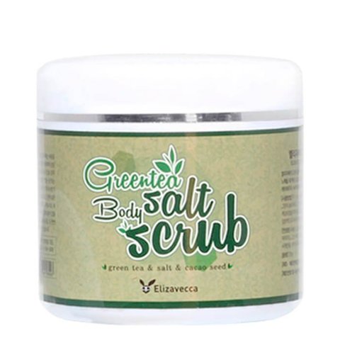 ELIZAVECCA Скраб для тела с экстрактом зеленого чая 600гр Greentea salt Body scrub