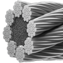 Канат DIN EN 12385-5 8,0  sZ-1570(1370/1770) ПП А1 8х19S-FC Северсталь-метиз