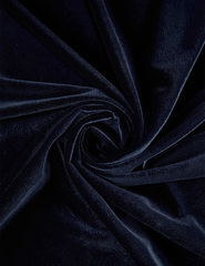 Бархат стрейч, 240 гр/м2, 98% п/э, 2% эластан, 150 см, тёмно-синий