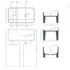 ArtCeram BROOKLYN BNL004 01 34 Раковина накладная 60х35х25 мм, без отв под смеситель, цвет белый+покр SANIGLAZE